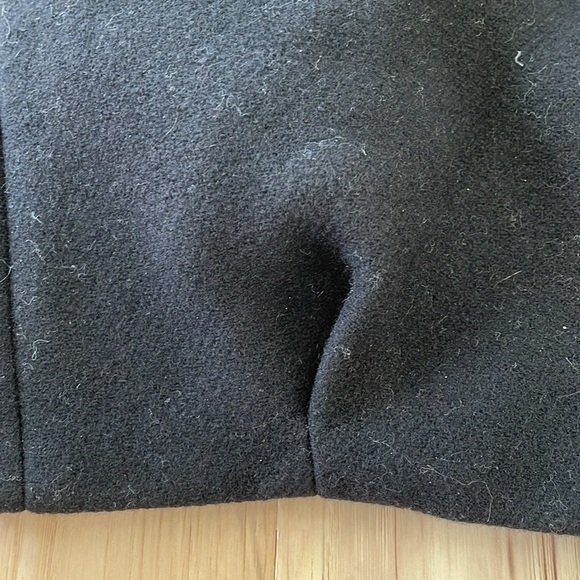 Zara Women’s Black Manteco Wool Bomber Zip Up Coat ZW Collection Medium NWT - Picture 8 of 14